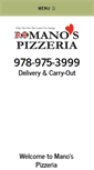 Mobile Screenshot of manospizzeria.com